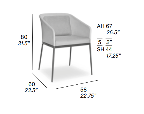 Senso chairs Expormim krzesło ogrodowe