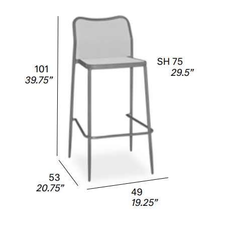 Senso chairs Expormim krzesło barowe