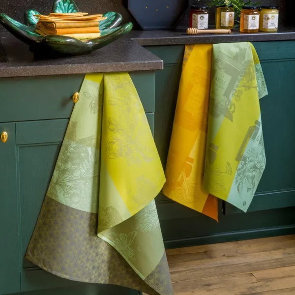 Ręcznik kuchenny Miel de Fleurs (Zielony)