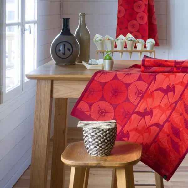 Ręcznik kuchenny Yukata (Czerwony)