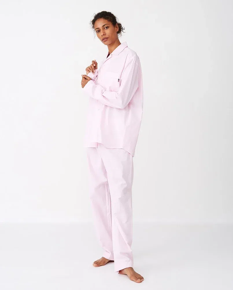 Piżama damska LEXINGTON (Różowo-biały)