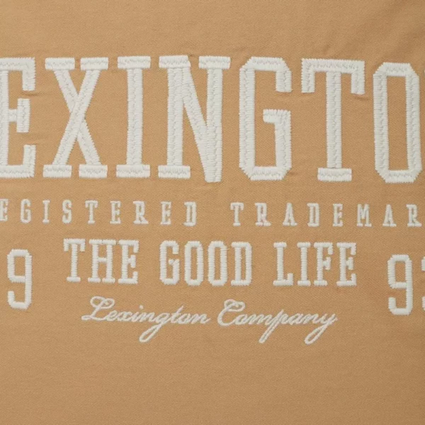 Poduszka dekoracyjna Logo LEXINGTON (Beżowo-biały)