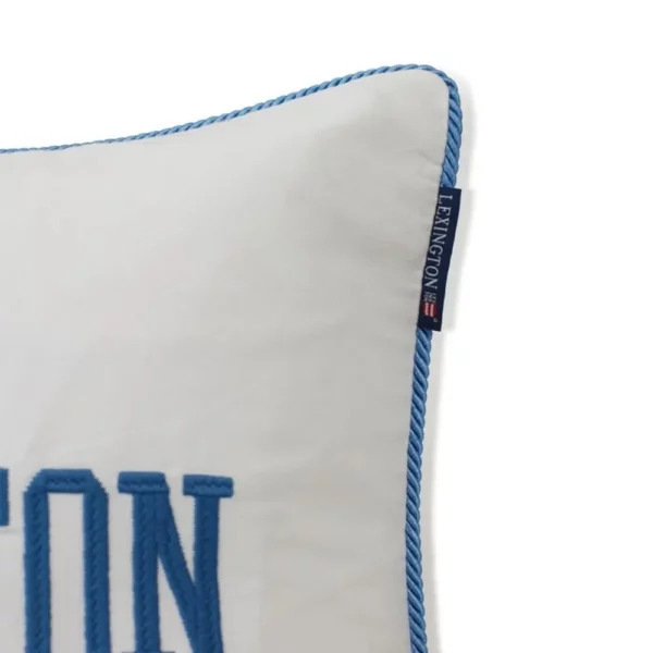 Poduszka dekoracyjna Logo LEXINGTON (Niebiesko-biały)