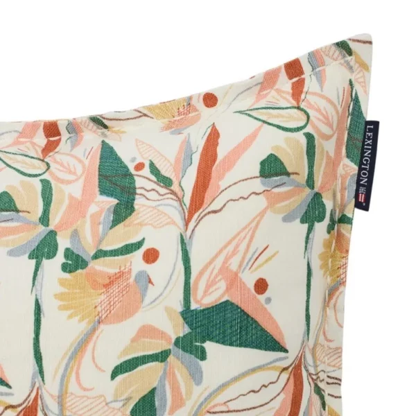 Poszewka na poduszkę haftowana Flower LEXINGTON (Brąz/Multi)
