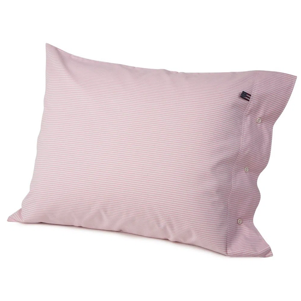 Poszewka na poduszkę Pin Point Pillowcase LEXINGTON (Różowo-biały)