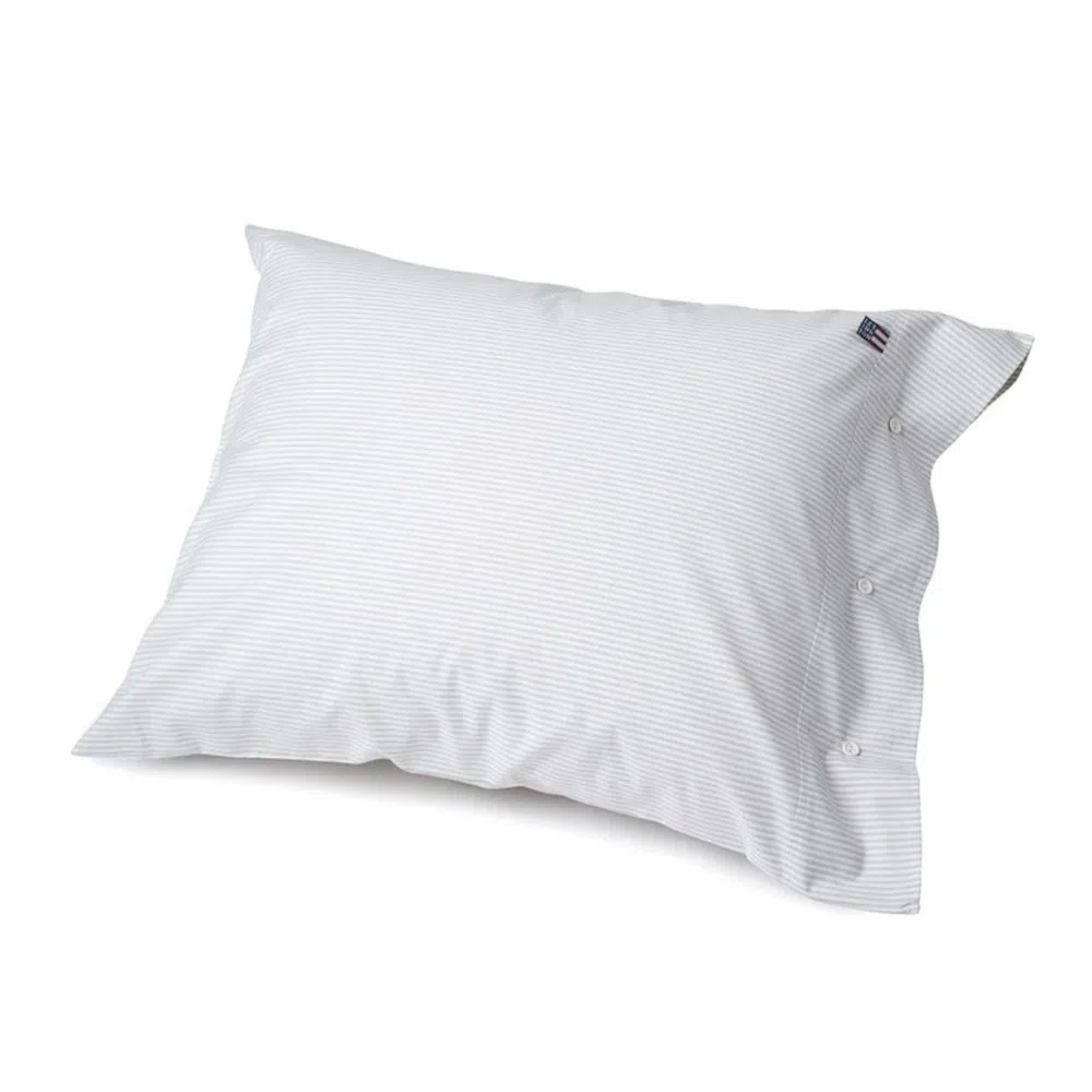 Poszewka na poduszkę Pin Point Pillowcase LEXINGTON (Szaro-biały)