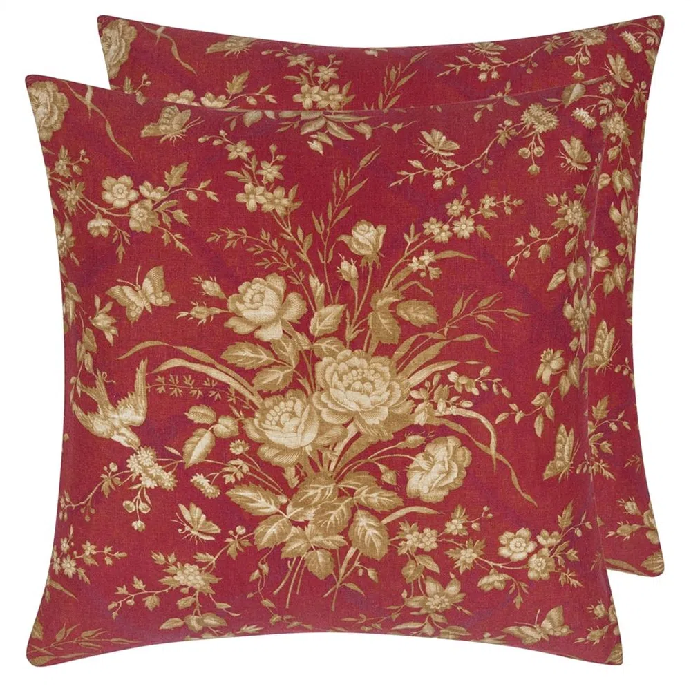 Poduszka dekoracyjna Eliza Floral (Sunbaked Red)