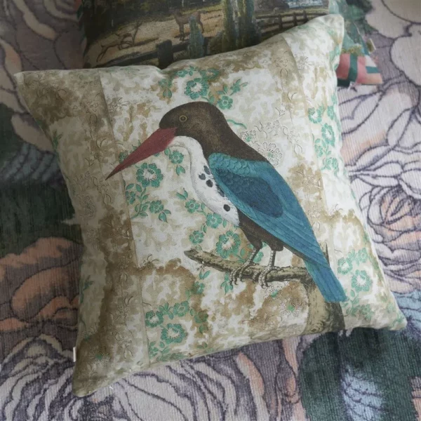 Poduszka dekoracyjna Wallpaper Birds John Derian (Sepia)
