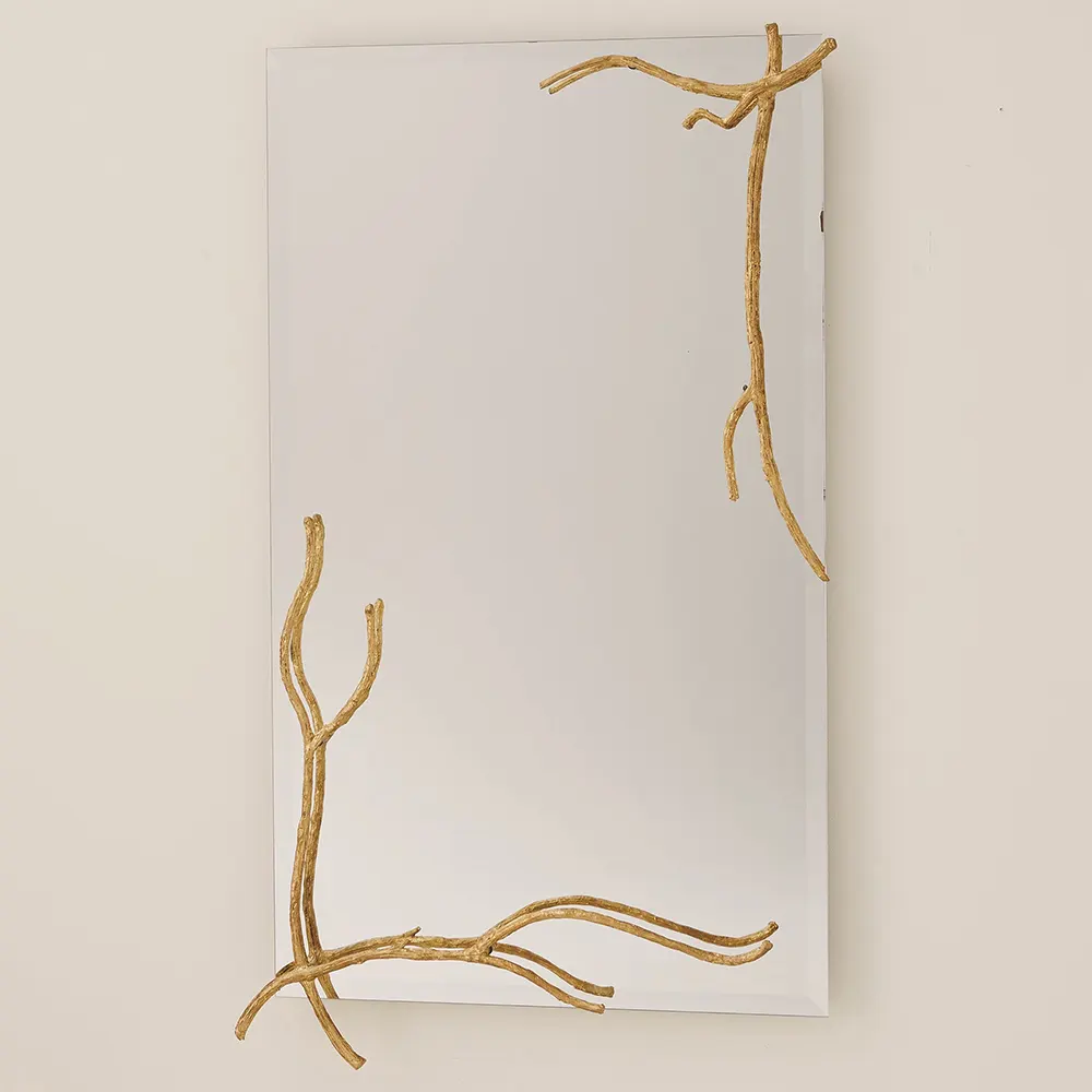 Lustro Twig z płatkami złota (Gold Leaf)