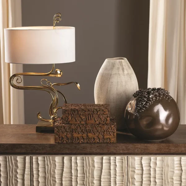 Lampa stołowa Fete (Shiny Brass)