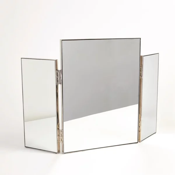 Lustro Tri - Fold Vanity (Nickel)