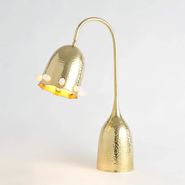 Lampa stołowa Tulip Quartz (Satin Brass)
