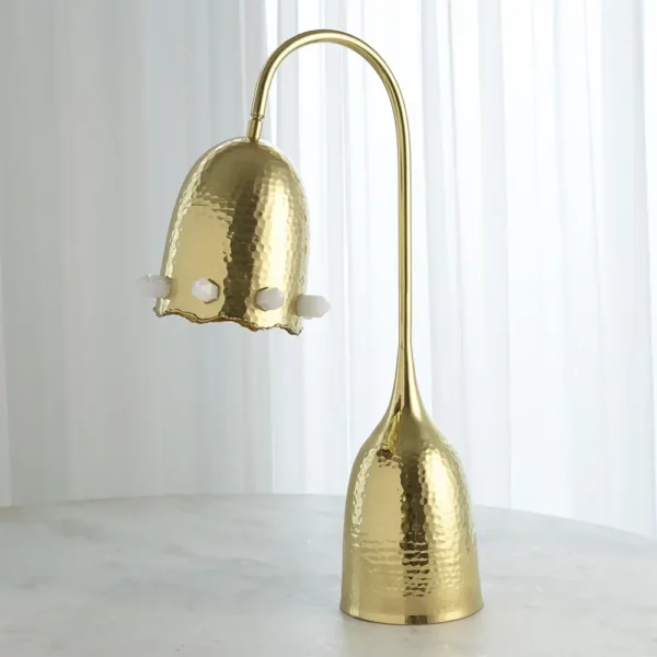 Lampa stołowa Tulip Quartz (Satin Brass)